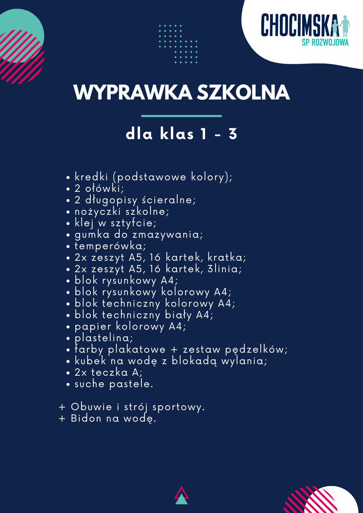 Plakat wyprawka szkolna